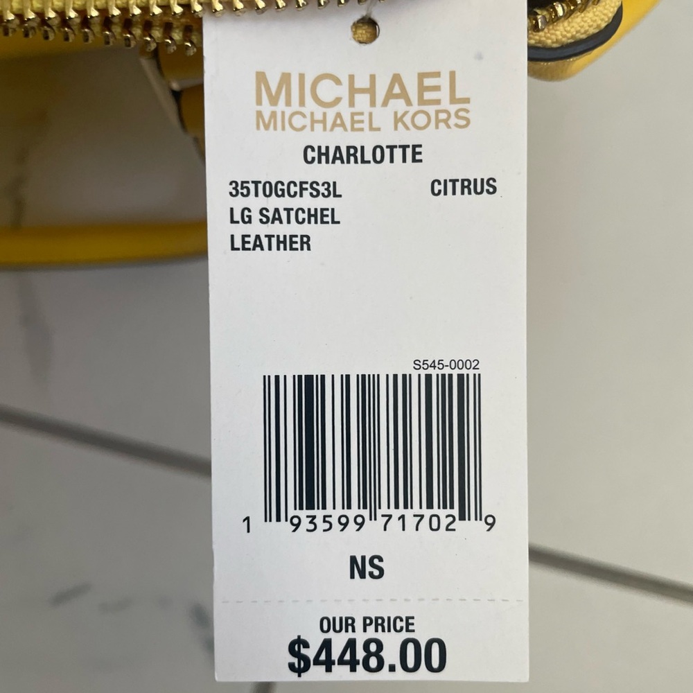 Michael Kors Citrus Leather Satchel